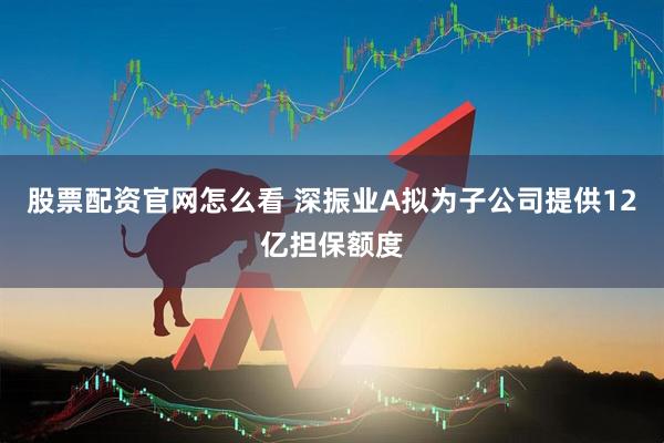 股票配资官网怎么看 深振业A拟为子公司提供12亿担保额度